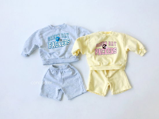 CONCOCTER - Korean Children Fashion - #Kfashion4kids - Packers Top Shorts Set - 2