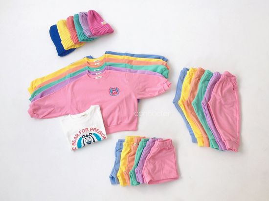 CONCOCTER - Korean Children Fashion - #Kfashion4kids - Very Good Sweatshirt+Tee+Shorts+Pants Set - 3