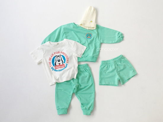 CONCOCTER - Korean Children Fashion - #Kfashion4kids - Very Good Sweatshirt+Tee+Shorts+Pants Set - 4