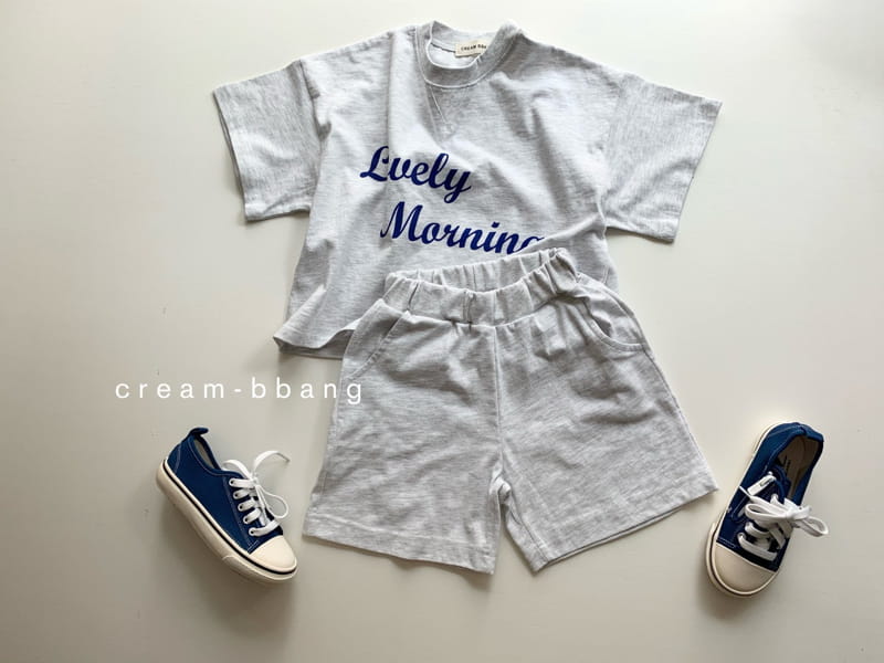 CREAM BBANG - Korean Children Fashion - #Kfashion4kids - Morning Top Bottom Set - 7