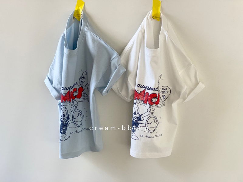 CREAM BBANG - Korean Children Fashion - #Kfashion4kids - Comics Short Sleeves Tee - 12