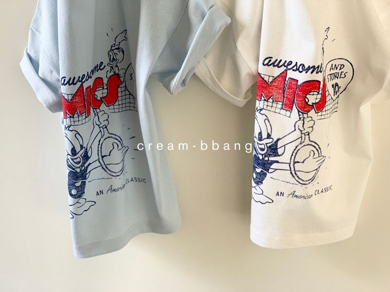 CREAM BBANG - Korean Children Fashion - #Kfashion4kids - Comics Short Sleeves Tee - 5