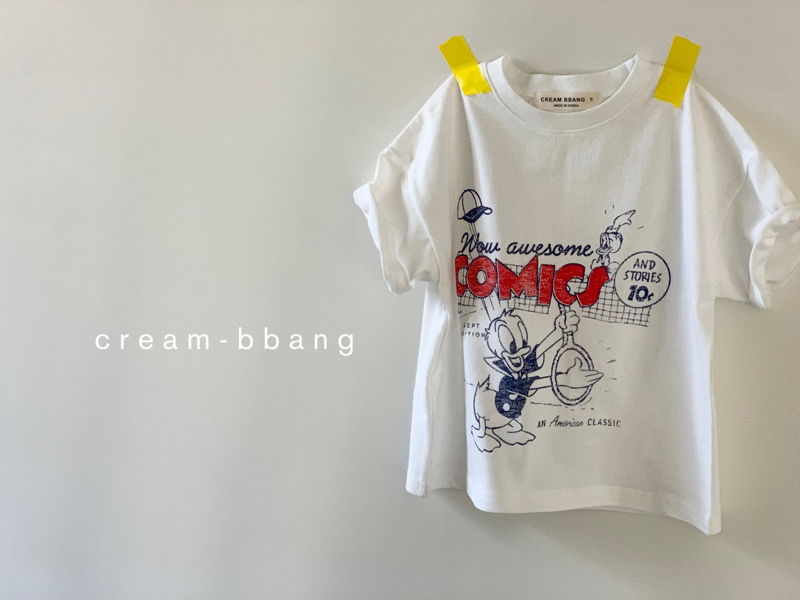 CREAM BBANG - Korean Children Fashion - #Kfashion4kids - Comics Short Sleeves Tee - 9