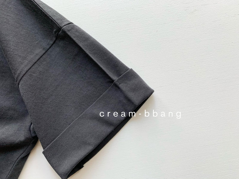 CREAM BBANG - Korean Children Fashion - #Kfashion4kids - Sleeve Roll-up Tee - 4