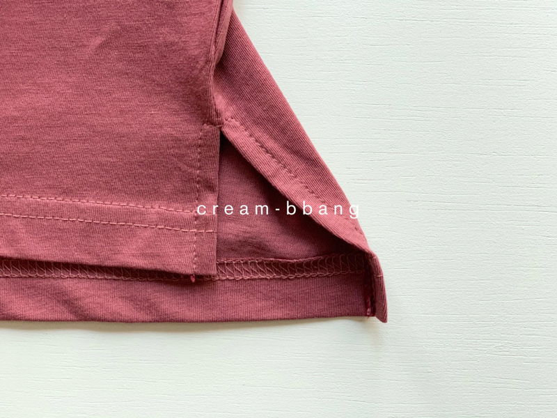 CREAM BBANG - Korean Children Fashion - #Kfashion4kids - Sleeve Roll-up Tee - 5