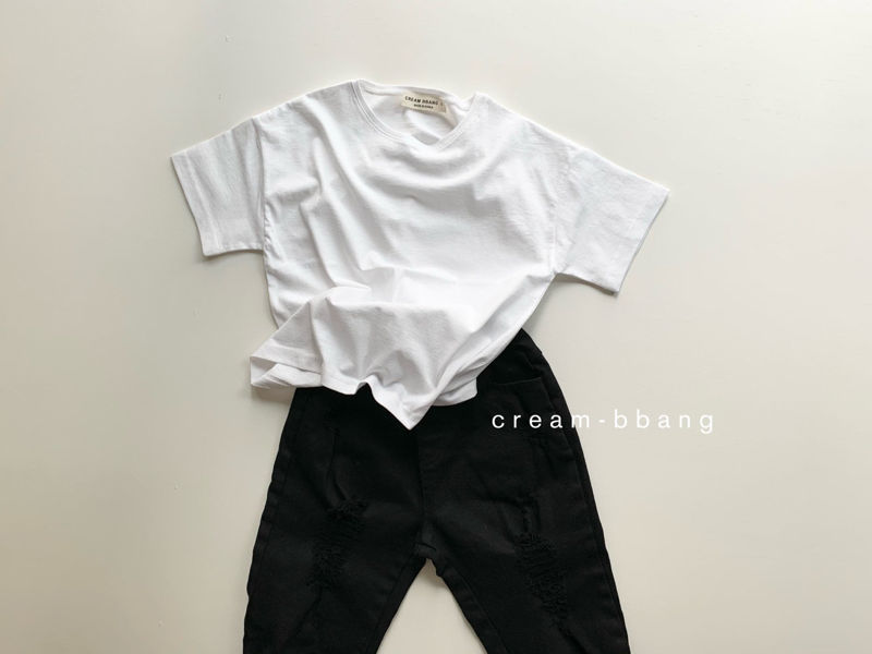 CREAM BBANG - Korean Children Fashion - #Kfashion4kids - Rush Simple Tee - 11
