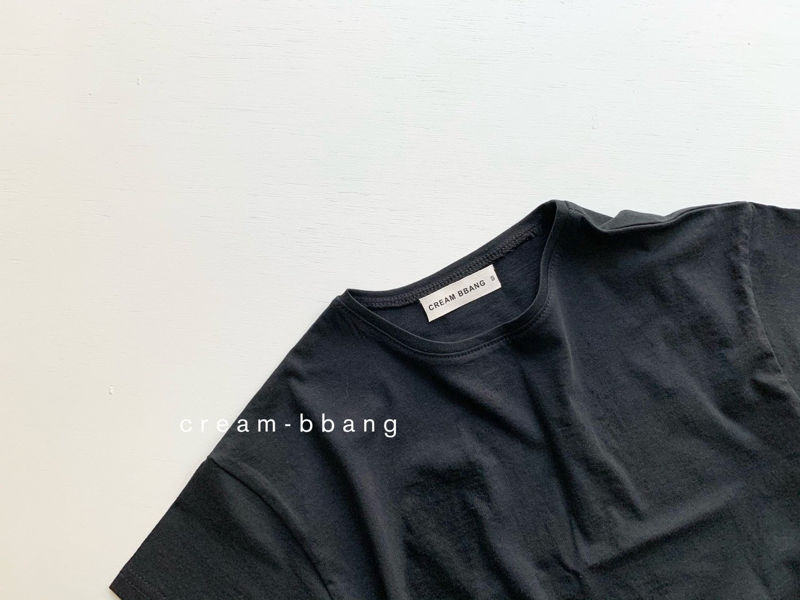 CREAM BBANG - Korean Children Fashion - #Kfashion4kids - Rush Simple Tee - 3