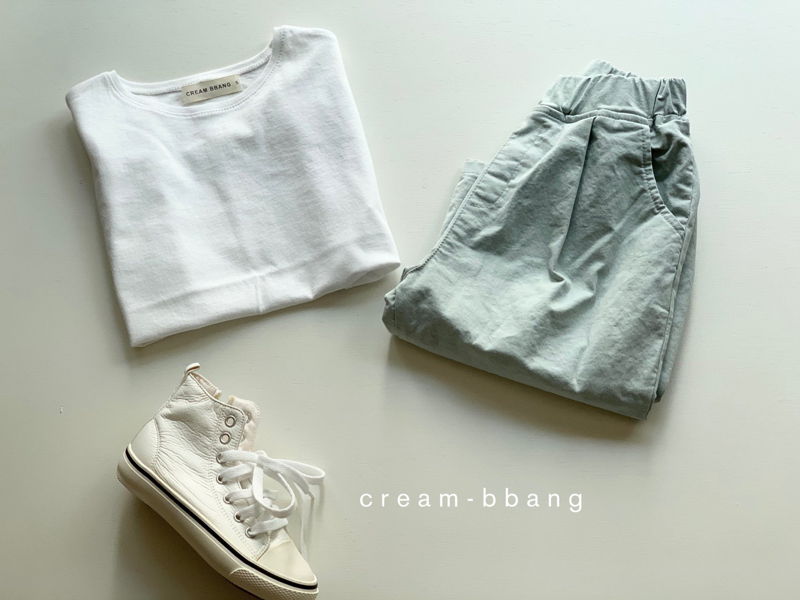 CREAM BBANG - Korean Children Fashion - #Kfashion4kids - Rush Simple Tee - 5