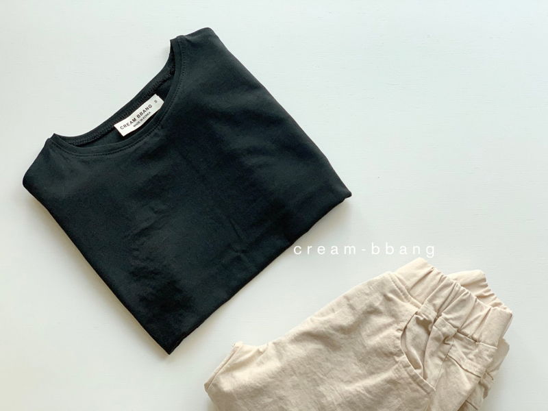 CREAM BBANG - Korean Children Fashion - #Kfashion4kids - Rush Simple Tee - 6