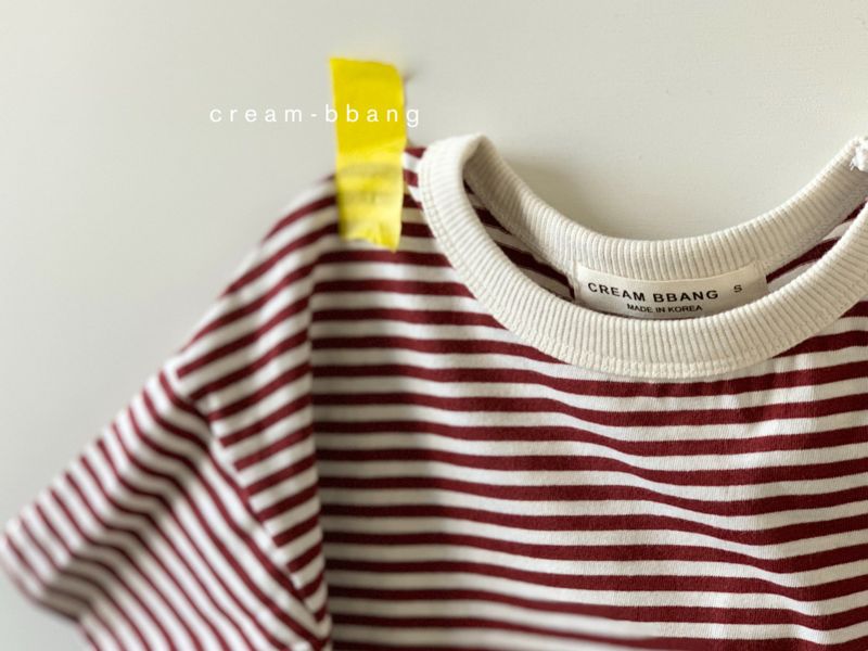 CREAM BBANG - Korean Children Fashion - #Kfashion4kids - Stripes Tee