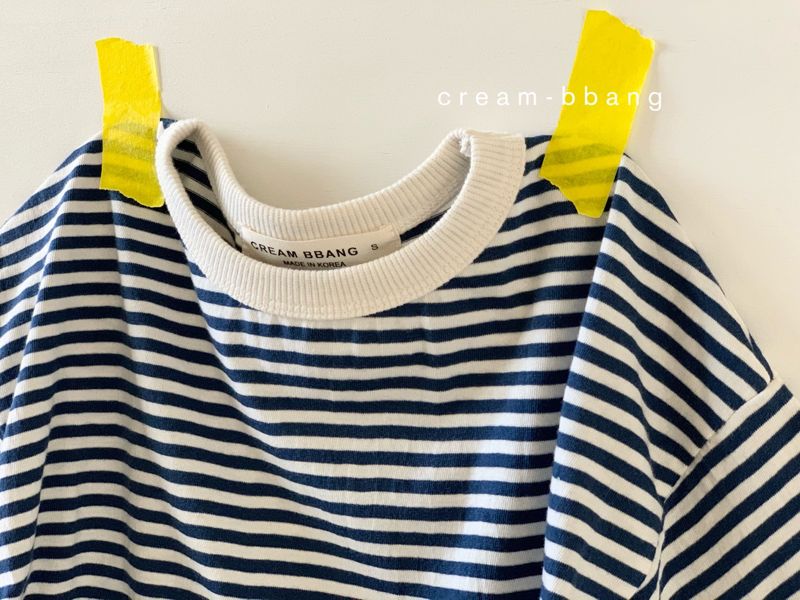 CREAM BBANG - Korean Children Fashion - #Kfashion4kids - Stripes Tee - 2
