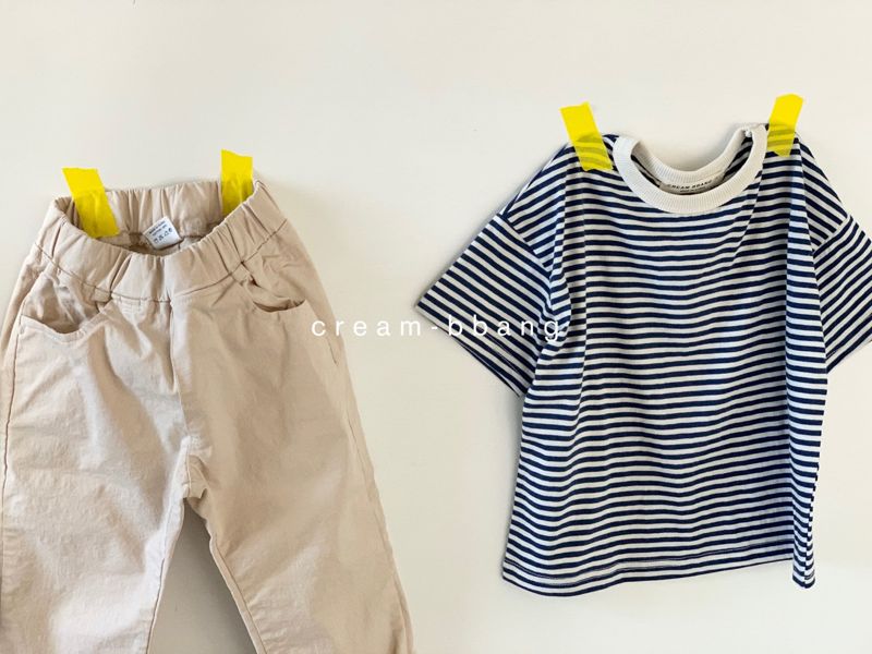 CREAM BBANG - Korean Children Fashion - #Kfashion4kids - Stripes Tee - 4
