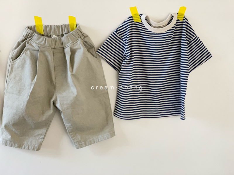 CREAM BBANG - Korean Children Fashion - #Kfashion4kids - Stripes Tee - 6