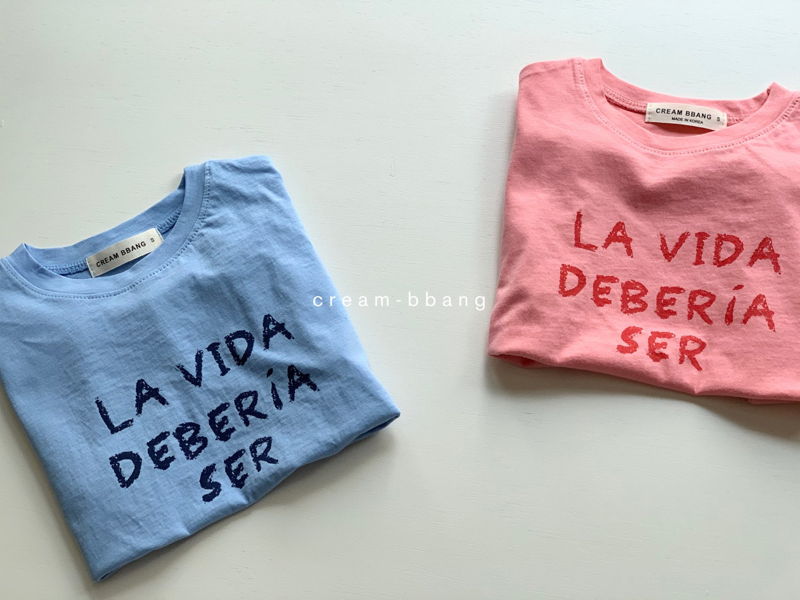 CREAM BBANG - Korean Children Fashion - #Kfashion4kids - LA Vida Short Sleeves Tee