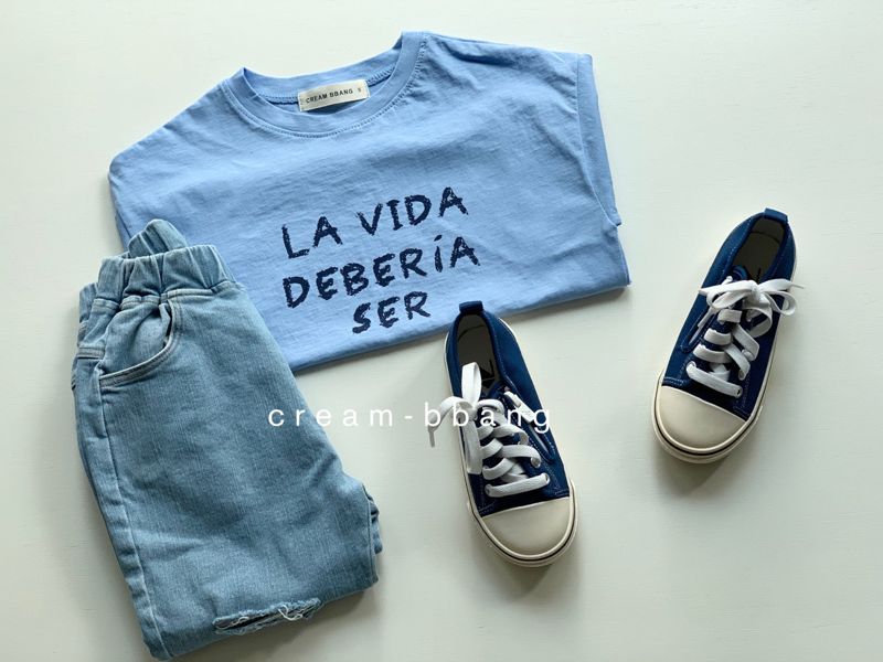 CREAM BBANG - Korean Children Fashion - #Kfashion4kids - LA Vida Short Sleeves Tee - 10