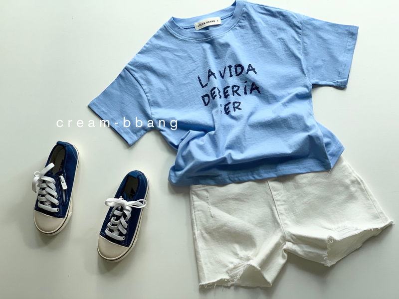 CREAM BBANG - Korean Children Fashion - #Kfashion4kids - LA Vida Short Sleeves Tee - 5