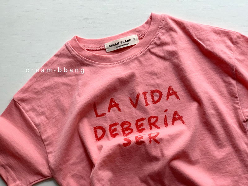 CREAM BBANG - Korean Children Fashion - #Kfashion4kids - LA Vida Short Sleeves Tee - 8