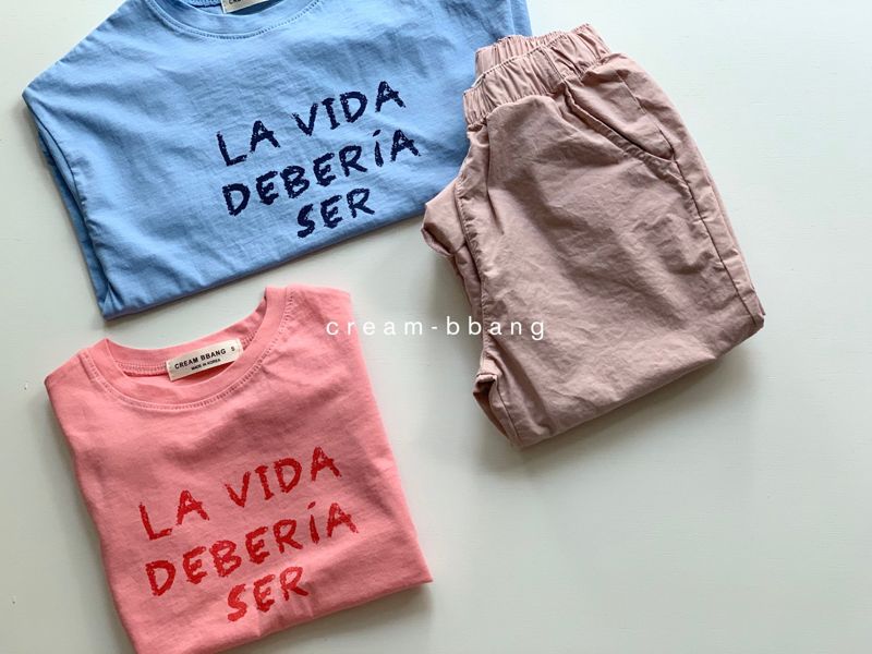 CREAM BBANG - Korean Children Fashion - #Kfashion4kids - LA Vida Short Sleeves Tee - 9