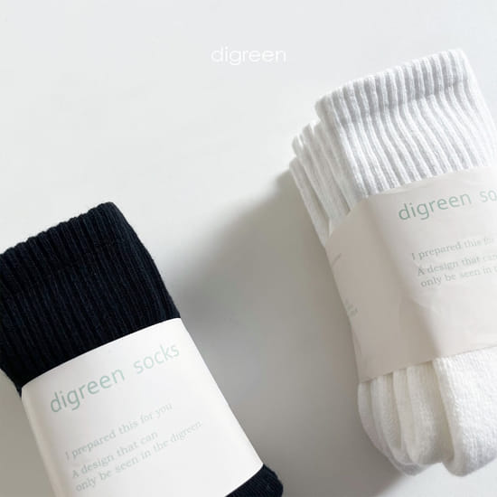 DIGREEN - Korean Children Fashion - #Kfashion4kids - Standard Socks [set of 3]