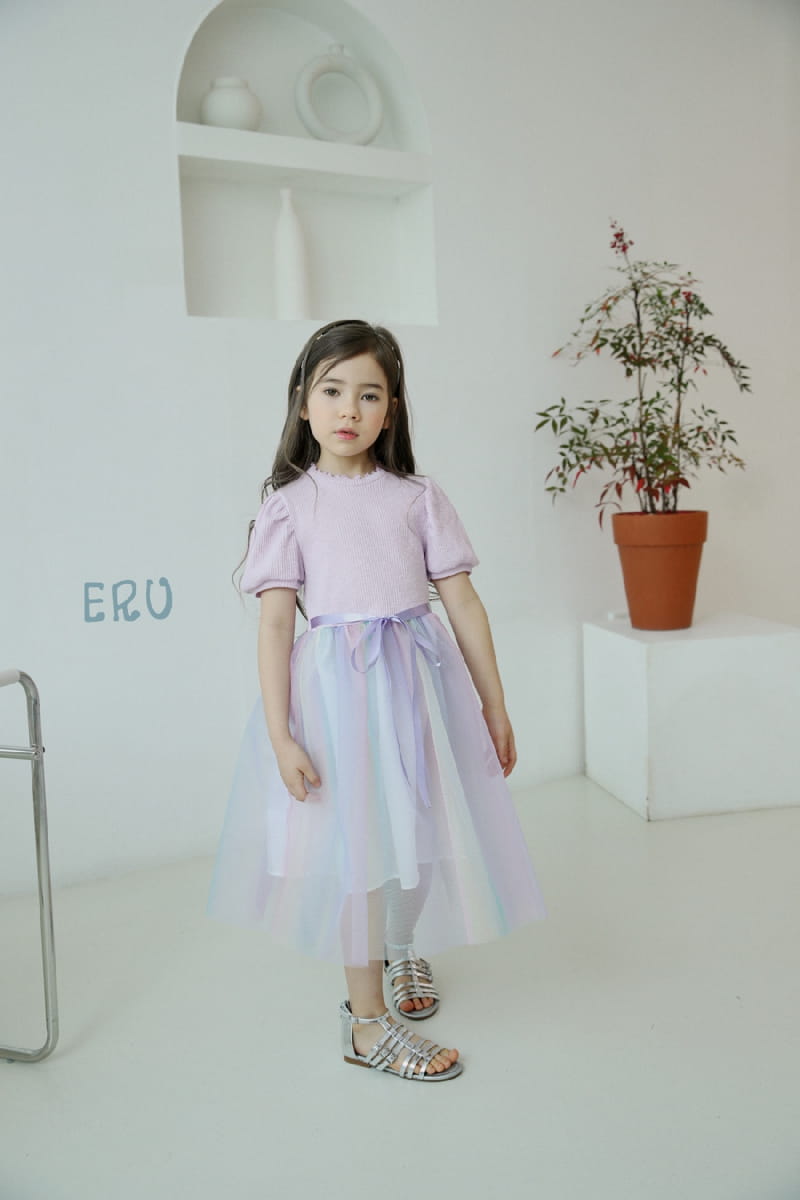E.RU - Korean Children Fashion - #Kfashion4kids - Sha Rainbow One-piece - 2