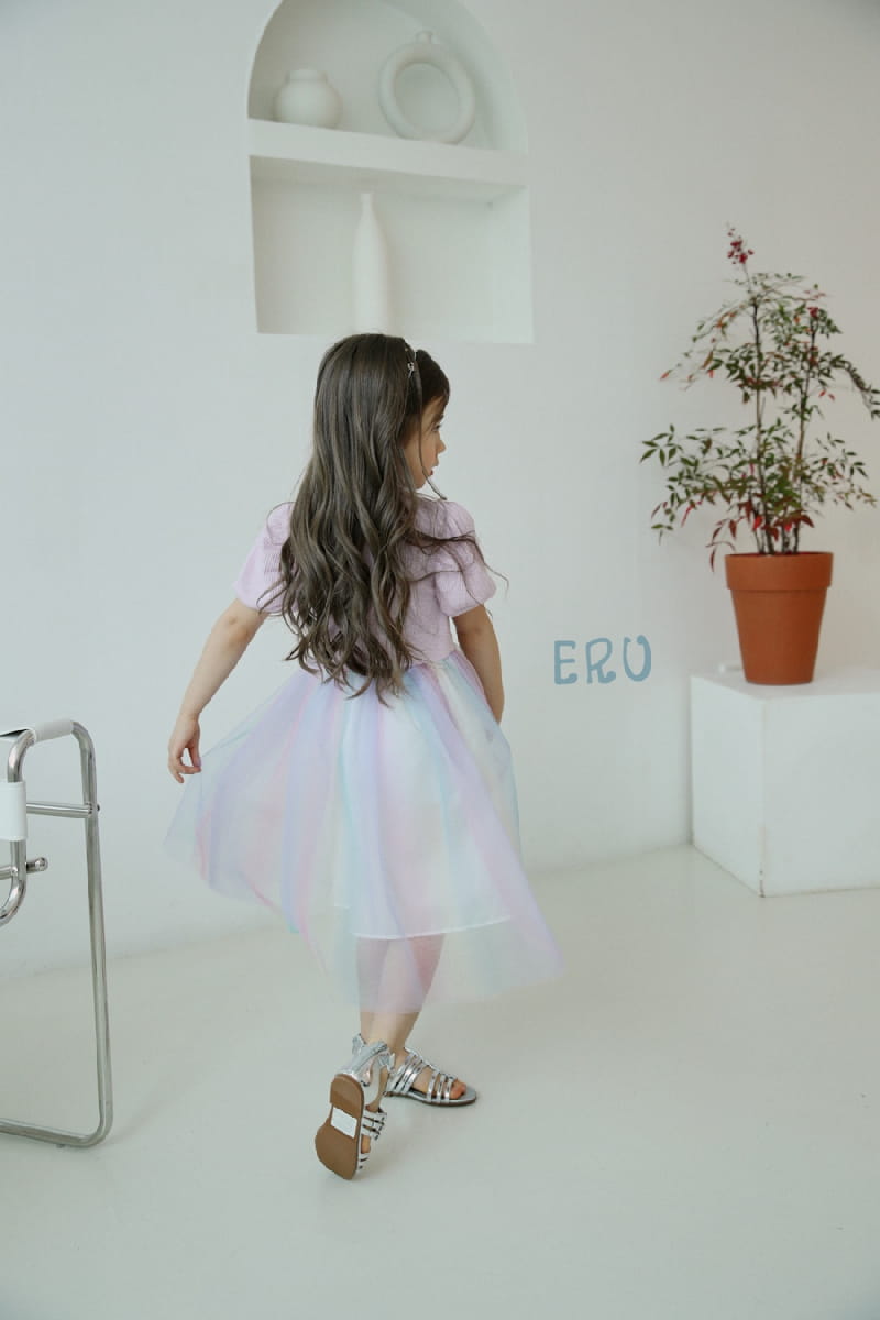 E.RU - Korean Children Fashion - #Kfashion4kids - Sha Rainbow One-piece - 3