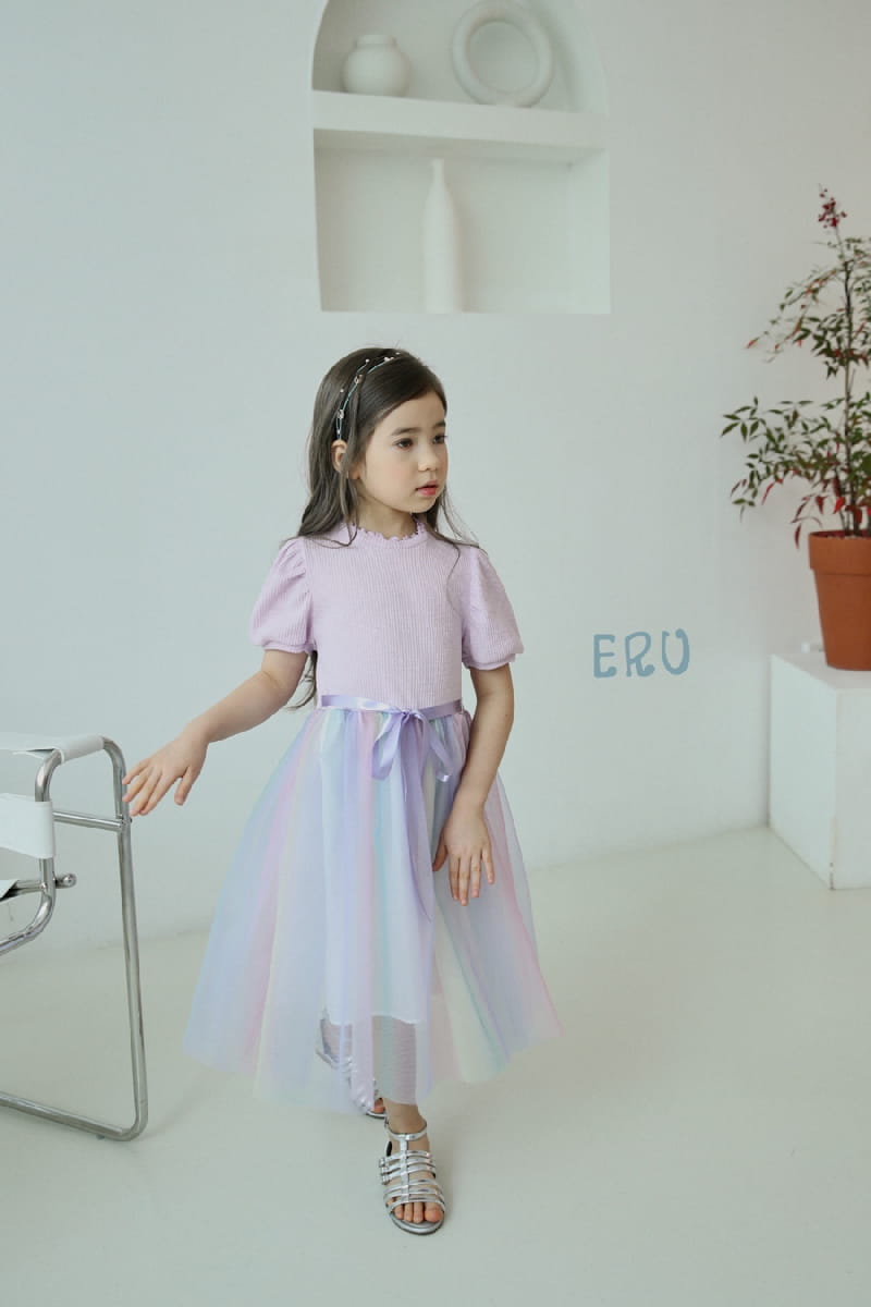 E.RU - Korean Children Fashion - #Kfashion4kids - Sha Rainbow One-piece - 4