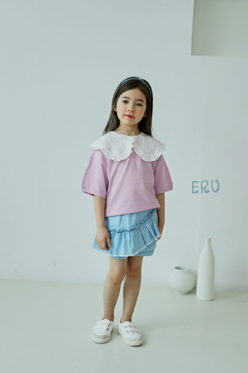 E.RU - Korean Children Fashion - #Kfashion4kids - Big Collar Frill Tee - 7