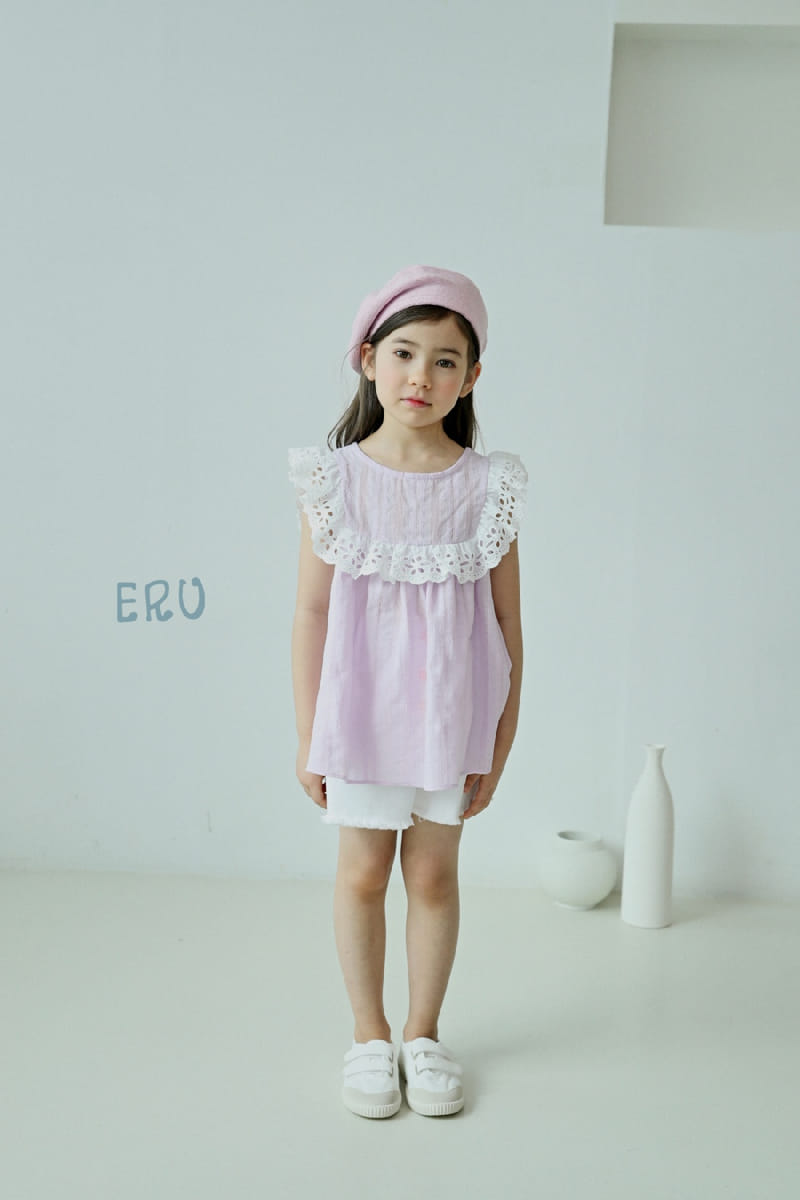 E.RU - Korean Children Fashion - #Kfashion4kids - Stripes Flower Blouse