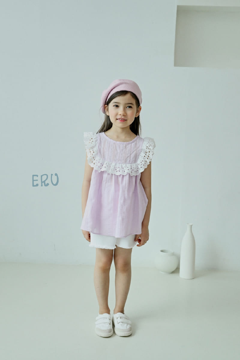 E.RU - Korean Children Fashion - #Kfashion4kids - Stripes Flower Blouse - 3