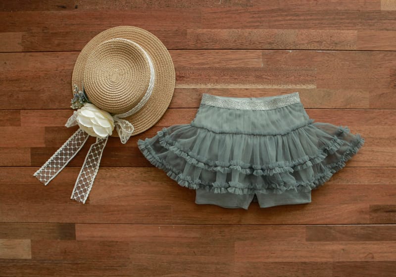 FLO - Korean Children Fashion - #Kfashion4kids - Roes Mesh Skirt Leggings - 2