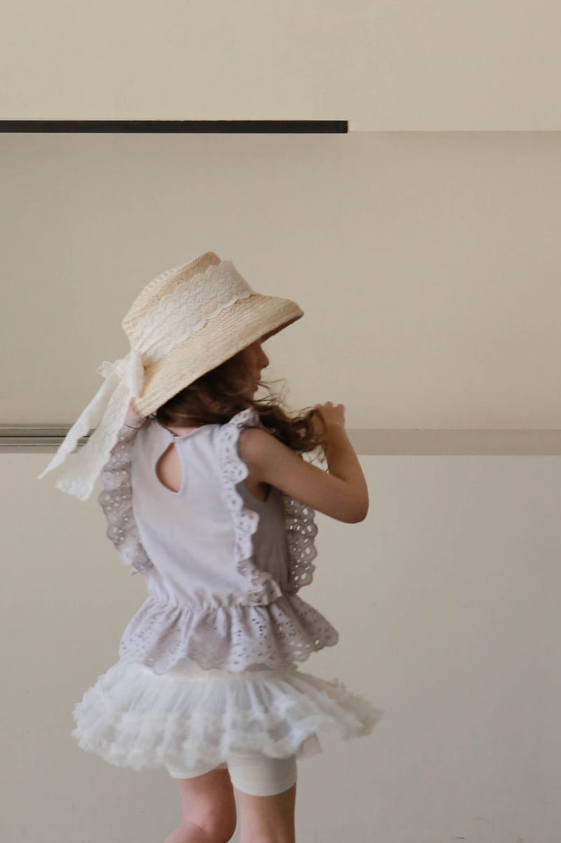 FLO - Korean Children Fashion - #Kfashion4kids - Roes Mesh Skirt Leggings - 8