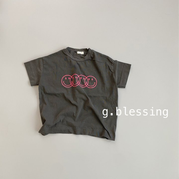 G BLESSING - Korean Children Fashion - #Kfashion4kids - Smile Tee