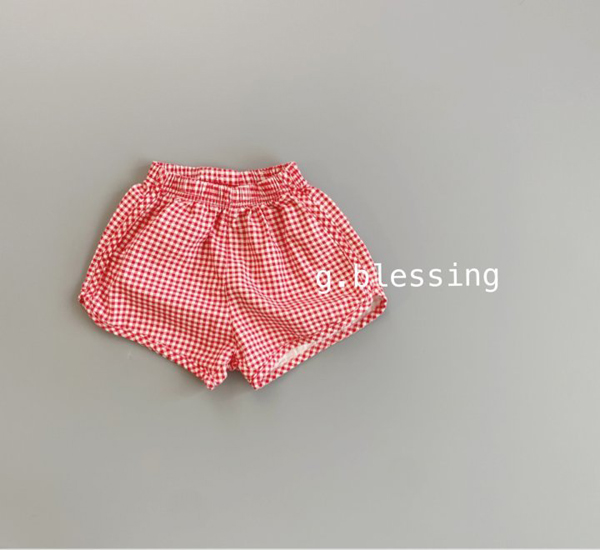 G BLESSING - Korean Children Fashion - #Kfashion4kids - Check Shorts - 2