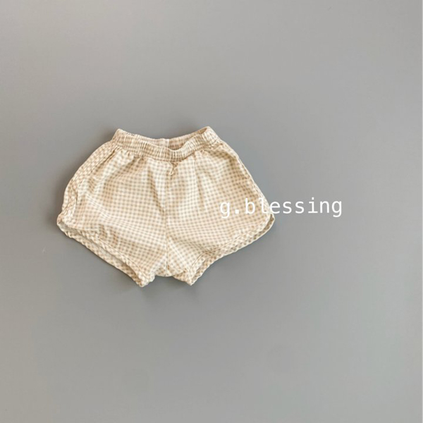 G BLESSING - Korean Children Fashion - #Kfashion4kids - Check Shorts - 3