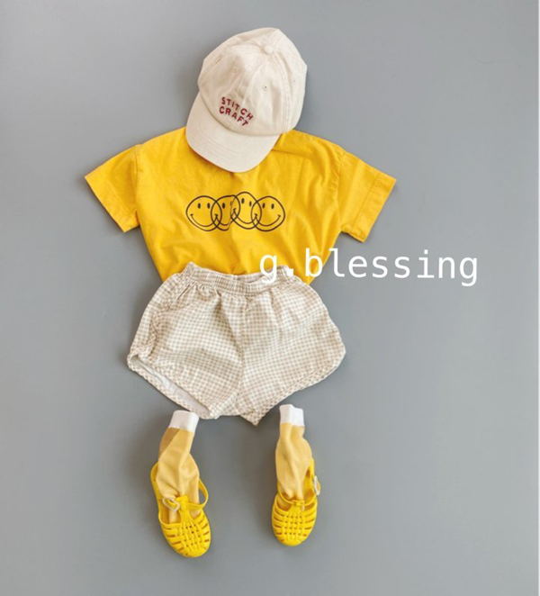 G BLESSING - Korean Children Fashion - #Kfashion4kids - Check Shorts - 9