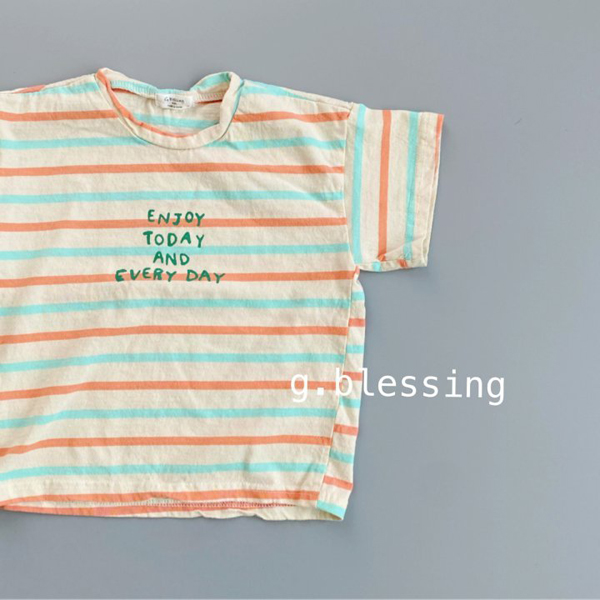 G BLESSING - Korean Children Fashion - #Kfashion4kids - Candy Stripes Tee - 2