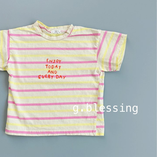 G BLESSING - Korean Children Fashion - #Kfashion4kids - Candy Stripes Tee - 4