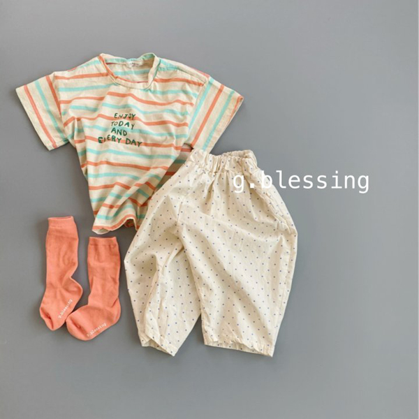 G BLESSING - Korean Children Fashion - #Kfashion4kids - Candy Stripes Tee - 6