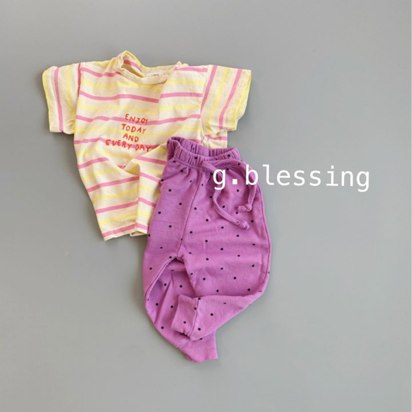 G BLESSING - Korean Children Fashion - #Kfashion4kids - Candy Stripes Tee - 8