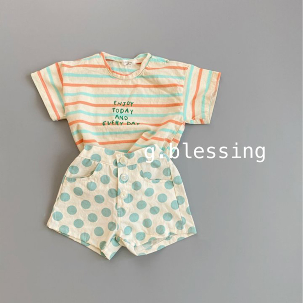 G BLESSING - Korean Children Fashion - #Kfashion4kids - Candy Stripes Tee - 9