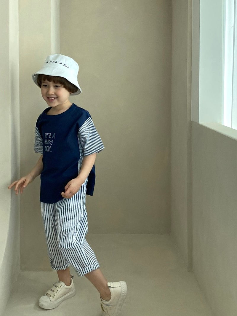 GREEN TOMATO - Korean Children Fashion - #Kfashion4kids - Stripes Life Color Tee - 3