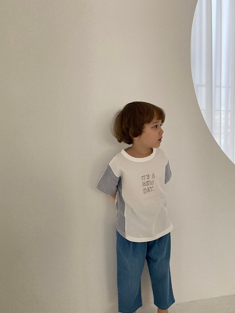 GREEN TOMATO - Korean Children Fashion - #Kfashion4kids - Stripes Life Color Tee - 4