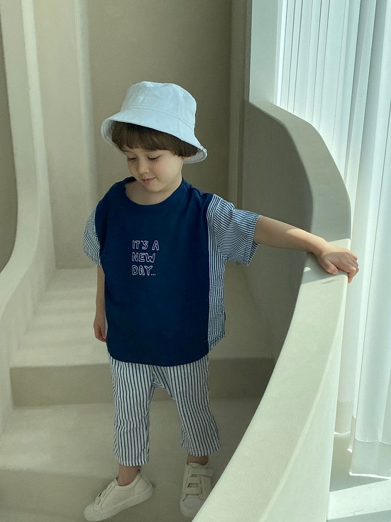 GREEN TOMATO - Korean Children Fashion - #Kfashion4kids - Stripes Life Color Tee - 9