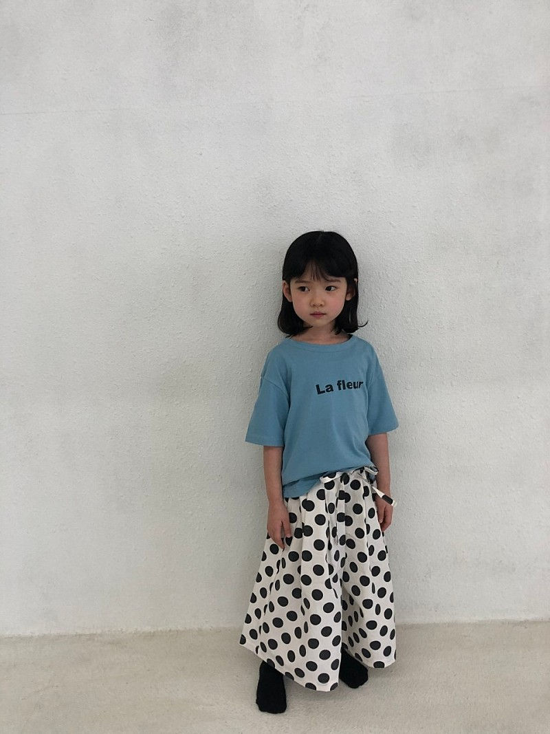 GREEN TOMATO - Korean Children Fashion - #Kfashion4kids - Flower Painting Tee