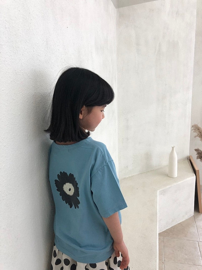 GREEN TOMATO - Korean Children Fashion - #Kfashion4kids - Flower Painting Tee - 2