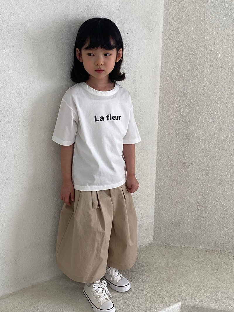 GREEN TOMATO - Korean Children Fashion - #Kfashion4kids - Flower Painting Tee - 4