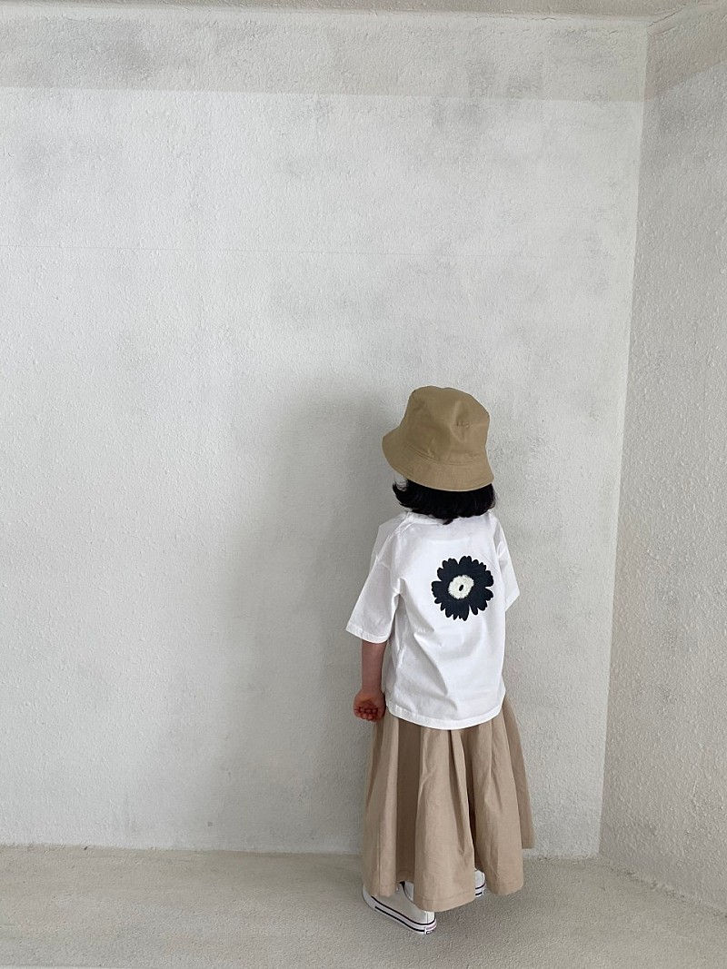 GREEN TOMATO - Korean Children Fashion - #Kfashion4kids - Flower Painting Tee - 6