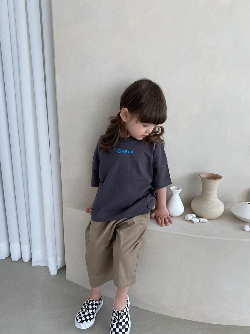 GREEN TOMATO - Korean Children Fashion - #Kfashion4kids - Green Pocket Tee - 2