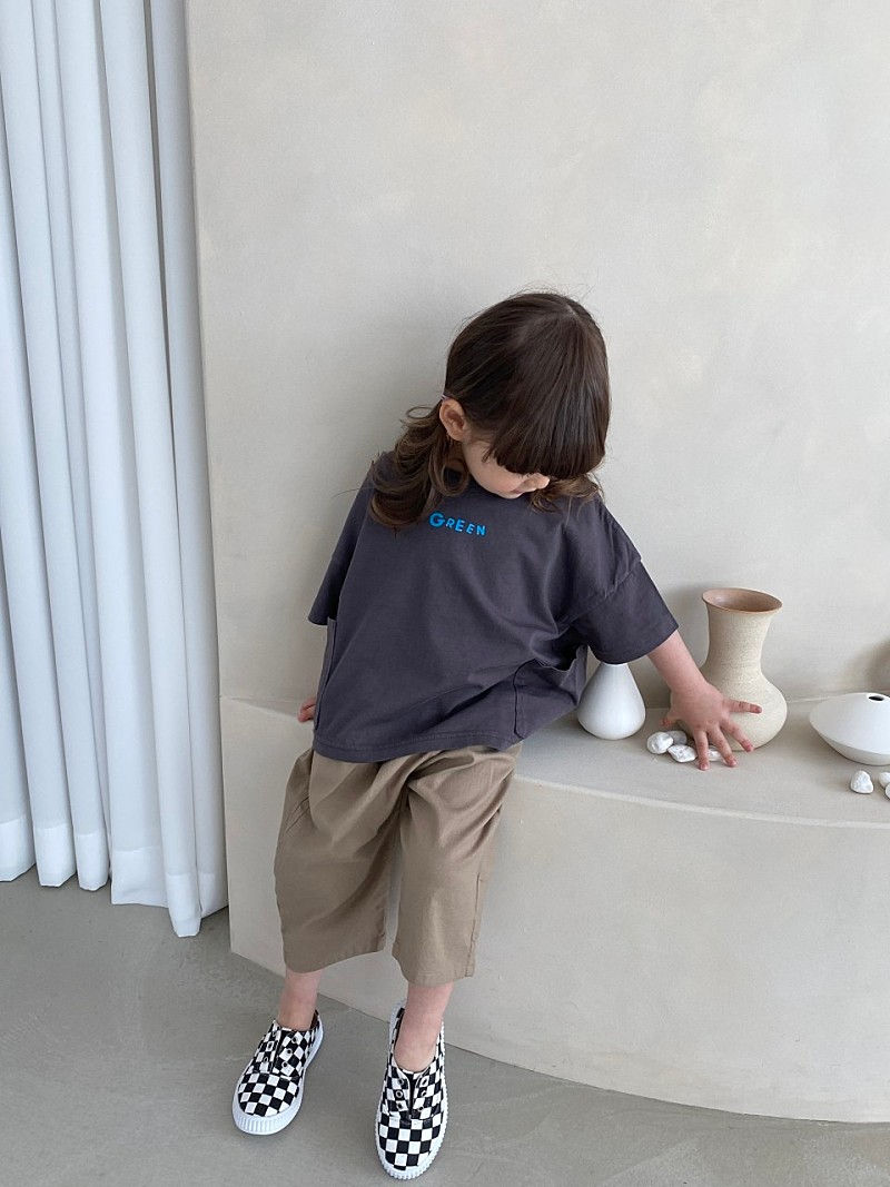 GREEN TOMATO - Korean Children Fashion - #Kfashion4kids - Green Pocket Tee - 3