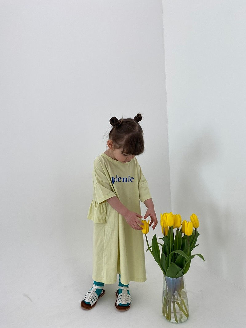 GREEN TOMATO - Korean Children Fashion - #Kfashion4kids - Picnic One-piece - 4